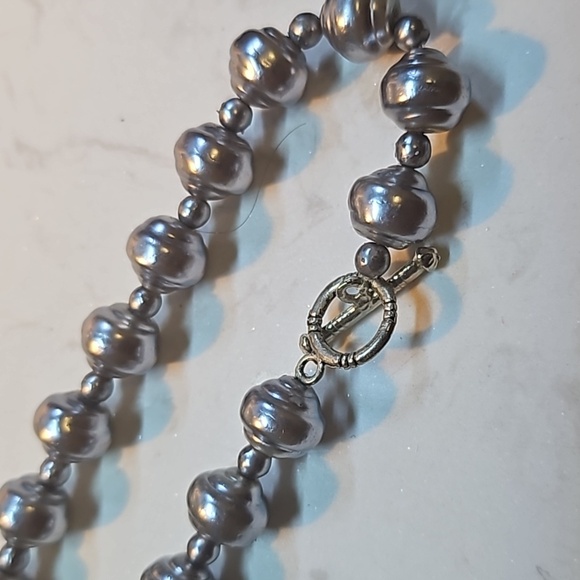 Set of 2 pearl imitation necklace - Picture 6 of 7